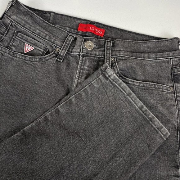 Guess Lincoln Slim Straight Jeans‎ Men's Size 31 Black Performance Stretch - Picture 1 of 13